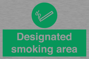 Designated smoking area